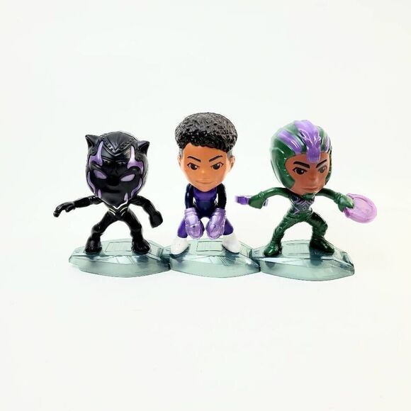 MARVEL STUDIOS BLACK PANTHER WAKANDA FOREVER McDonald's Happy Meal toy bundle - Picture 1 of 4